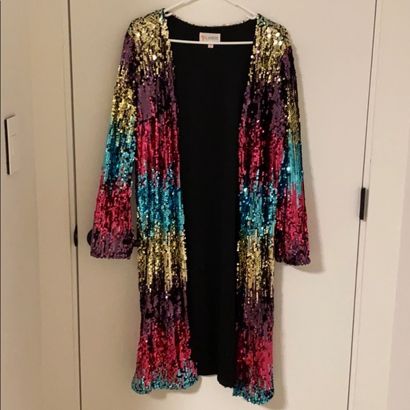 ASOS Sequin Jacket/Midi Blazer - Picture 1 of 3